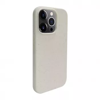 iLike Apple iPhone 13 Pro Silicone Plastic Case Eco Print Design White