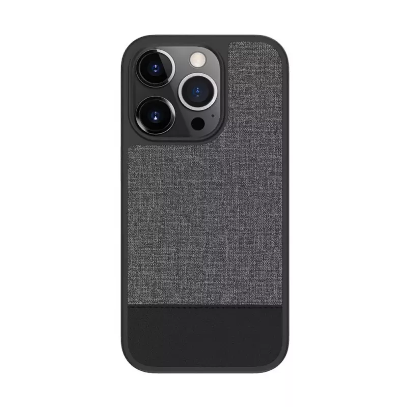 iLike Apple iPhone 14 Pro Max Plastikinės Odos Nugarinė Dangtelis Pilka