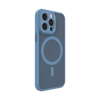 Evelatus Apple iPhone 13 Pro Hybrid Case with MagSafe and Camera Protection PC+TPU Light Blue