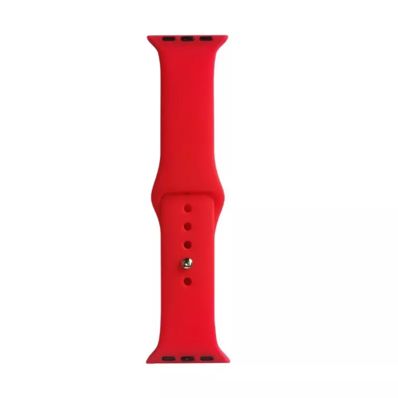 Evelatus Silicone Loop Watch Strap for Apple Watch 42/44/45mm (S/M 110mm) Red