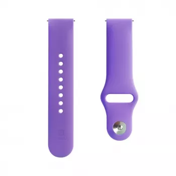 Evelatus 22mm Silicone Loop Watch Strap (S/M 110mm) Deep Purple