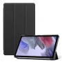 Evelatus Galaxy Tab A7 Lite Book Case su imituojamu mikropluošto vidumi juoda