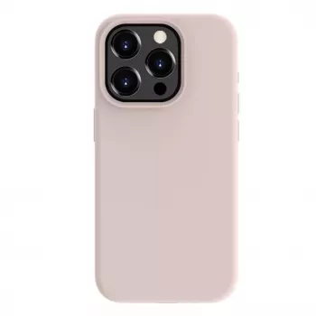Evelatus Apple iPhone 15 Pro Premium Soft Touch Silicone Case Pink Sand