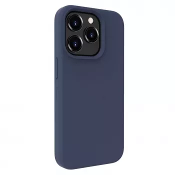 Evelatus Apple iPhone 15 Pro Max Premium Soft Touch Silicone Case Midnight Blue