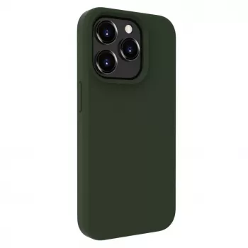 Evelatus Apple iPhone 15 Pro Max Premium Soft Touch Silicone Case Dark Olive