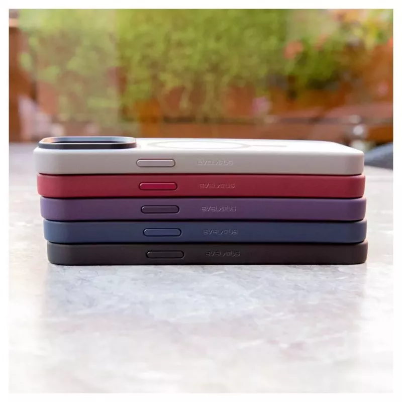 Evelatus Apple iPhone 15 Hybrid Case su MagSafe PC+TPU Deep Purple