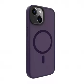 Evelatus Apple iPhone 15 Hybrid Case su MagSafe PC+TPU Deep Purple