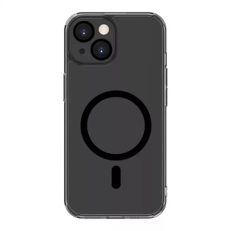 Evelatus Apple iPhone 15 Plus Clear Case With MagSafe and Camera Protection Transparent Black