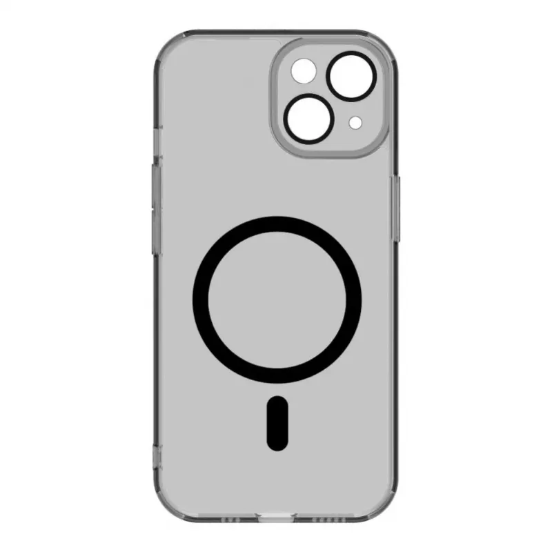 Evelatus Apple iPhone 15 Plus Clear Case With MagSafe and Camera Protection Transparent Black