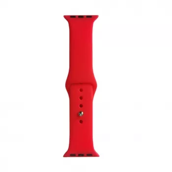Evelatus Apple Watch 42/44/45mm Silicone Loop Watch Strap (140mm M/L) Red