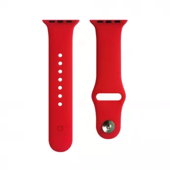 Evelatus Apple Watch 42/44/45mm Silicone Loop Watch Strap (140mm M/L) Red