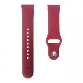Evelatus Watch 22mm Silicone Loop Watch Strap (130mm M/L) Plum