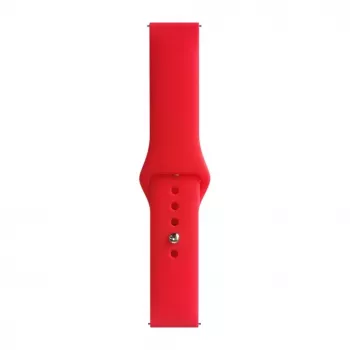 Evelatus Watch 22mm Silicone Loop Watch Strap (130mm M/L) Red