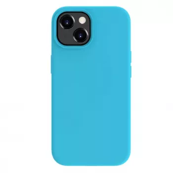 Evelatus Apple iPhone 15 Plus Premium Soft Touch Silicone Case Cyan Blue