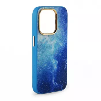 iLike Apple iPhone 14 Print Desire Customized Diamonds Case Blue