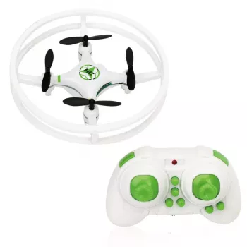 iLike Phantom Quadcopter Drone 360° (HC615) su nuotolinio valdymo pultu 2,4GHz, USB įkrovimas, 6 ašių giroskopas, 4 kanalai – balta