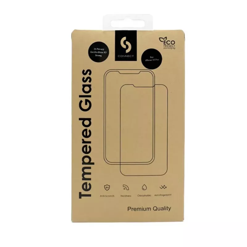 Connect Samsung Galaxy A14 / A14 5G Corning Gorilla Glass Anti-Static 3D Full Cover 5X Stronger Black