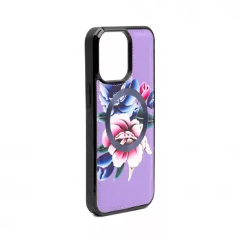 Evelatus Apple iPhone 15 Pro Piniginės ir plono dangtelio dėklas Violetinis