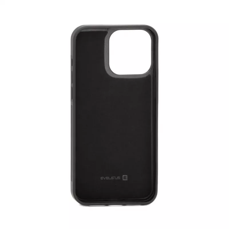 Evelatus Apple iPhone 14 Pro Max odinis dėklas su užtrauktuku, gėlių raštu, juodas