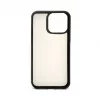 Evelatus Apple iPhone 15 Pro Leather Case Zipper Design Flower White