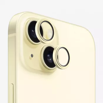 Evelatus Apple iPhone 15 / 15 Plus Camera Lens Protector Armor Geltona