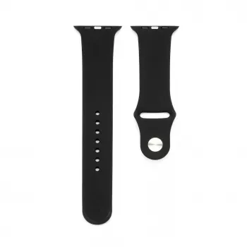 Connect Watch 42/44/45mm Silicone Loop Watch Strap (S/M 110mm) Black