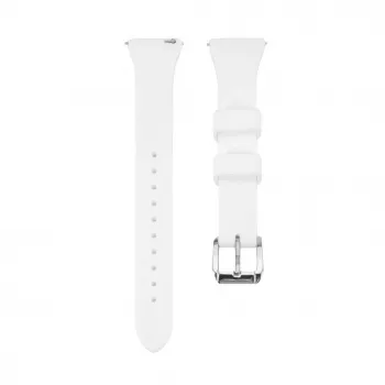 Connect 20mm T-Buckle Silicone Loop Watch Strap (130mm M/L) White