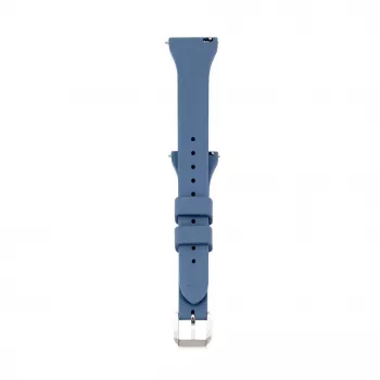Connect 20mm T-buckle Silicone Loop Watch Strap (130mm M/L) Blue
