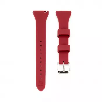 Connect 22mm T-Buckle Silicone Loop Watch Strap (130mm M/L) Plum