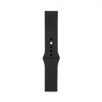 Connect 22mm Silikono Laikrodžio Dirželis (S/M 110mm) Juodas
