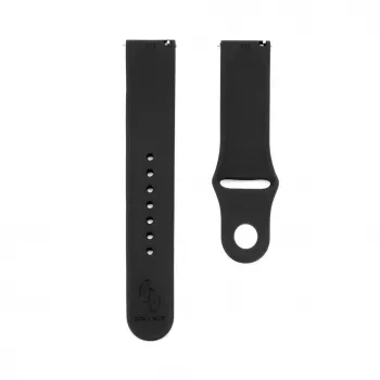 Connect 22mm Silikono Laikrodžio Dirželis (S/M 110mm) Juodas