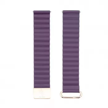 Connect 22mm Cortical Back Buckle Magnetic Suction Watch Strap (130mm M/L) Crimson Cherry