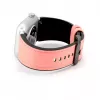 Connect 20mm Silicone Patch Leather Watch Strap (130mm M/L) Pink