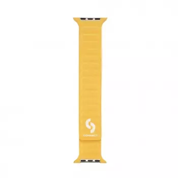 Connect Watch 38/40/41mm Fine Woven Twill Magnetic Chain Watch Strap Yellow