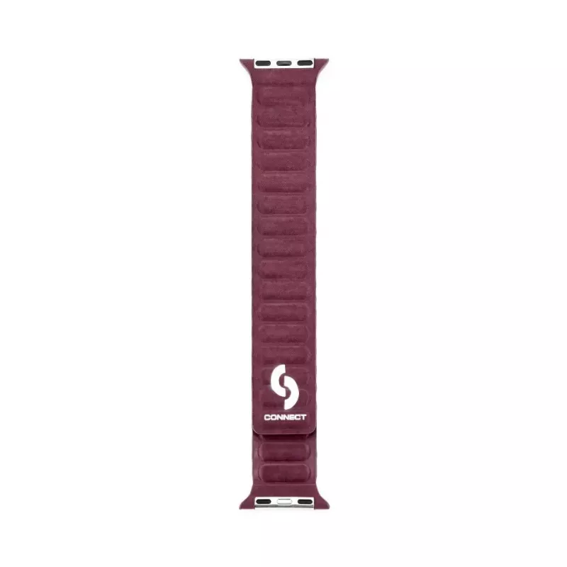 Connect Watch 38/40/41mm Fine Woven Twill Magnetic Chain Watch Strap Plum