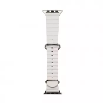 Connect Watch 42/44/45mm Marine Leather Watch Strap Starlight
