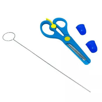 iLike S3 Accessory Set 3in1 for 3D Printing Pen - Cleaner Needle / Scissors / 2 Finger Covers