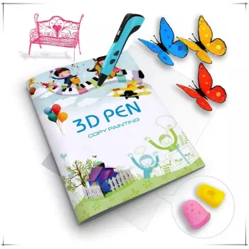 iLike S5 Piešimo knygelė 3D rašikliui – 22 šablonai figūrų kūrimui ir mokymuisi