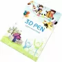 iLike S6 Piešinių knygelė 3D spausdinimo rašikliui figūrų kūrimui ir mokymuisi, 40 šablonų