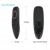 CP G10s Universal Smart TV Air Mouse - Belaidis / IR nuotolinio valdymo pultas su balsu ir giroskopu Juodas