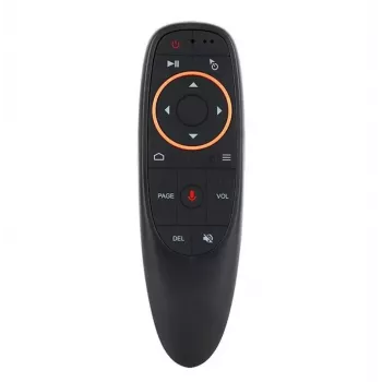 CP G10s Universal Smart TV Air Mouse - Belaidis / IR nuotolinio valdymo pultas su balsu ir giroskopu Juodas