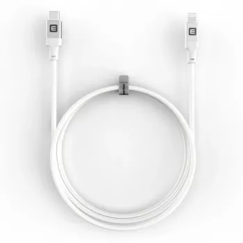 Evelatus USB-C to Lightning kabelis 2.0M 60W (MFI09) Aliuminio korpusas Pintas Baltas