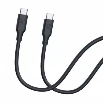 Evelatus USB-C to USB-C Silicone Cable 1,2m 60W / 20V 3A Black