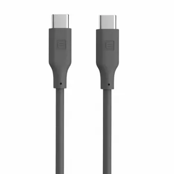 Evelatus USB-C į USB-C Silikoninis Laidas 1,2m 60W PD Pilka