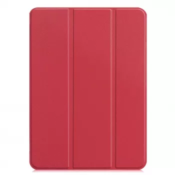 iLike iPad Pro 11 4th Gen Tri-Fold Eco-Leather Stand Case Coral Pink