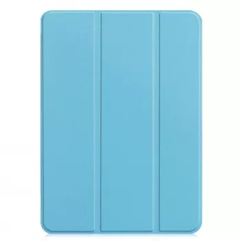 iLike Galaxy Tab S9 FE Tri-Fold Eco-Leather Stand Case Sky Blue