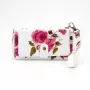 EVELATUS Universal Wallet Zipper Design Flower White