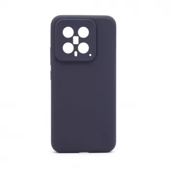 Connect Xiaomi 14 Pro Premium Quality Magnetic Soft Touch Silicone Case Midnight Blue