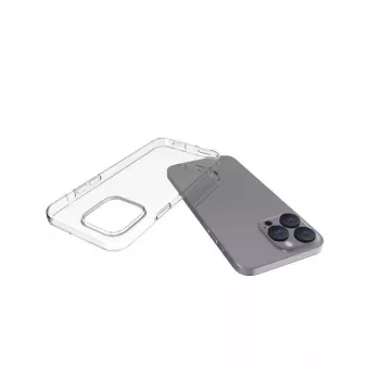 Connect Apple iPhone 15 Pro Max skaidrus silikoninis dėklas 1,5mm TPU permatomas