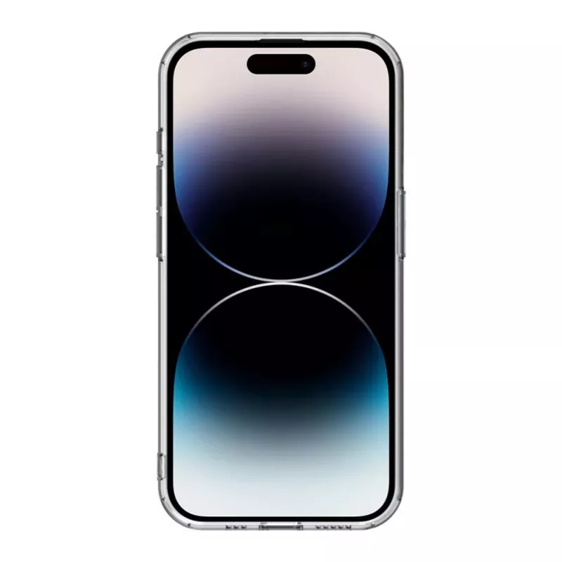 Connect Apple iPhone 15 Pro skaidrus dėklas su magnetiniu žiedu ir kameros apsauga